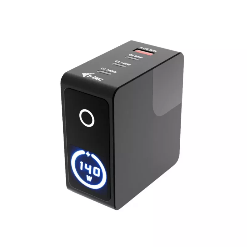 i-tec 140W Intelligent Multiport USB Charger 3x USB-C 1x USB-A LCD (CHARGER-INTG140W)