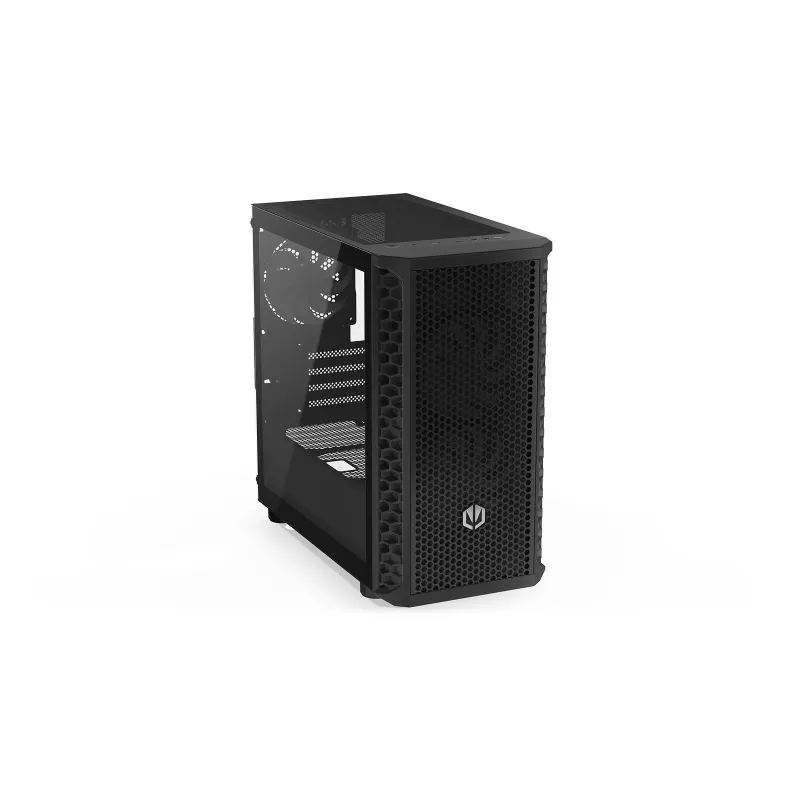 PC-Gehäuse Endorfy Signum M30 ARGB — Micro Tower mATX, Mesh-Front, 3x 120 mm ARGB-Lüfter, gehärtetes Glas, USB-C 20 Gb/s