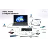 i-tec TB5 Triple Display Docking Station, 2x Thunderbolt 5, DP 2.1, 6x USB, M.2 NVMe-Steckplatz, 2,5G LAN, SD/microSD, Audio, PD 140W