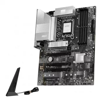 MSI PRO Z890-S WIFI6E Motherboard - Intel Z890, LGA 1851, ATX, DDR5 bis 8800+ MT/s (OC), PCIe 5.0, M.2 Gen5, Wi-Fi 6E, 2.5G LAN