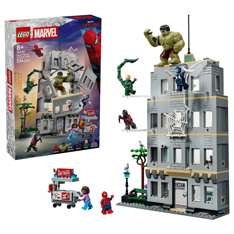 LEGO Marvel 76350 Spider-Man vs. Hulk Epic Clash (534 Teile)