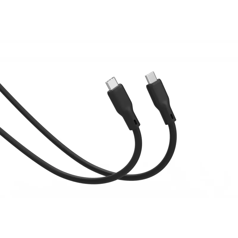 DIGITUS USB4 Version 2.0 Silicone Cable USB-C auf USB-C 80Gbps 240W 16K 0,5m Schwarz AK-300350-005-S