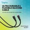 DIGITUS USB4 Version 2.0 Silicone Cable USB-C auf USB-C 80Gbps 240W 16K 0,5m Schwarz AK-300350-005-S