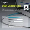 DIGITUS USB4 Version 2.0 Silicone Cable USB-C auf USB-C 80Gbps 240W 16K 0,5m Schwarz AK-300350-005-S