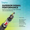 DIGITUS USB4 Version 2.0 Silicone Cable USB-C auf USB-C 80Gbps 240W 16K 0,5m Schwarz AK-300350-005-S