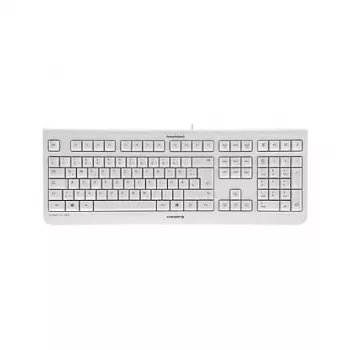 CHERRY KC 1000 Kabelgebundene USB-Tastatur - Spanisches QWERTY-Layout, Hellgrau