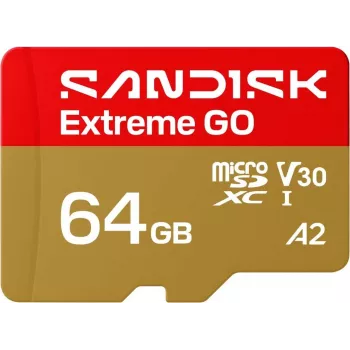 SanDisk Extreme microSDXC UHS-I 64GB Speicherkarte mit SD-Adapter (170 MB/s, A2, V30, U3, Class 10)