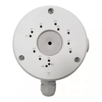 Reolink RLA-JBS1 Anschlussdose — Aluminiumlegierung, wasserdicht, für Bullet- & PoE-Kameras, Ø 11,4 cm, weiß