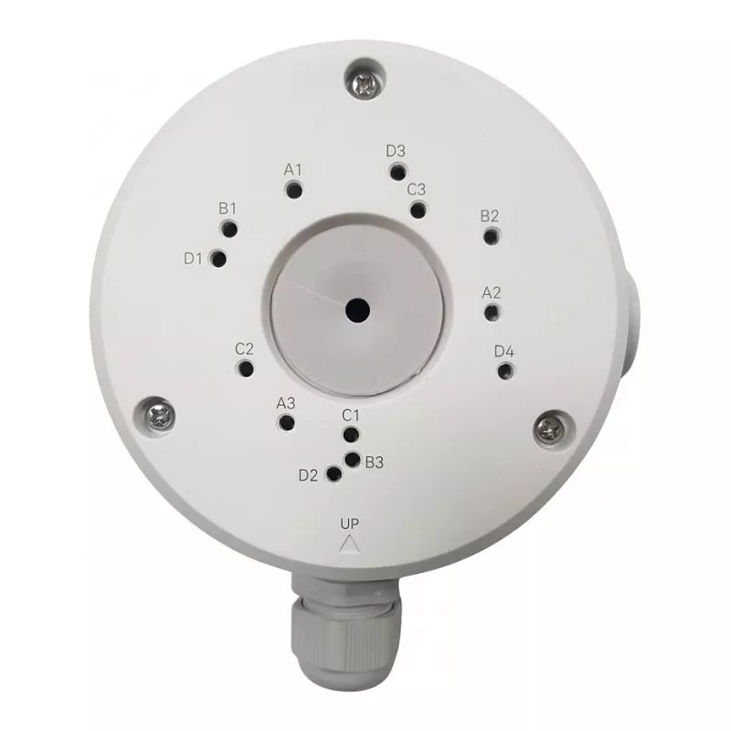 Reolink RLA-JBS1 Anschlussdose — Aluminiumlegierung, wasserdicht, für Bullet- & PoE-Kameras, Ø 11,4 cm, weiß