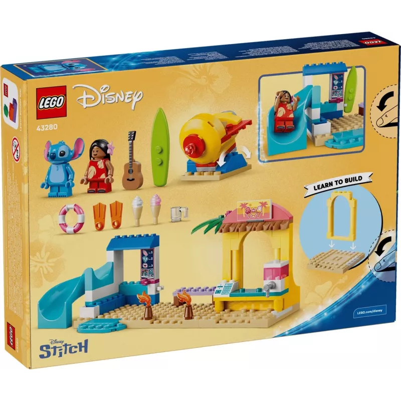 LEGO Disney 43280 Beach Fun with Lilo & Stitch (113 Teile)