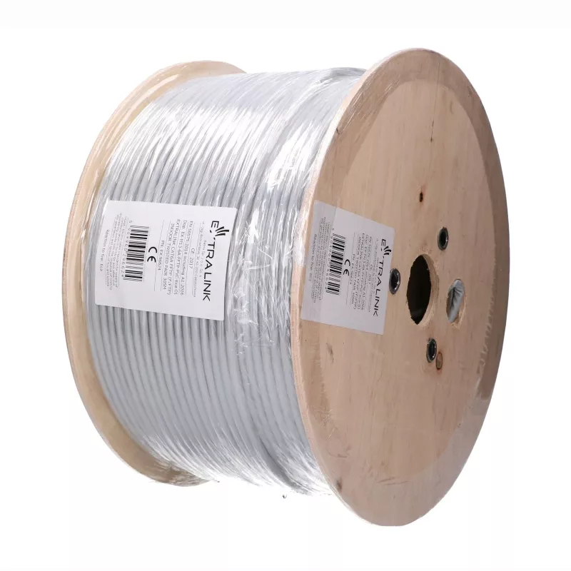 Extralink CAT6A F/FTP Indoor Twisted Pair Installationskabel 305 m EX.96624
