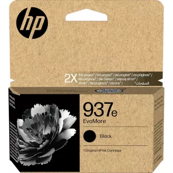 HP 937e EvoMore Black Original Ink Cartridge (4S6W9NE, 53 ml, High Yield)