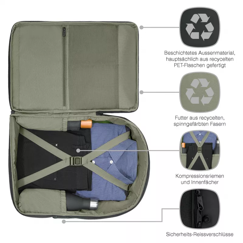 Wenger UrbanOne Travel 15.6 inch Laptop-Rucksack 33L Schwarz 653888