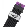 ASUS ROG Equalizer 12V-2x6 PCIe 5.1 / ATX 3.1 GPU Power Cable, 0,75 m, 16 AWG, Schwarz (90YE00BN-B0QA00)