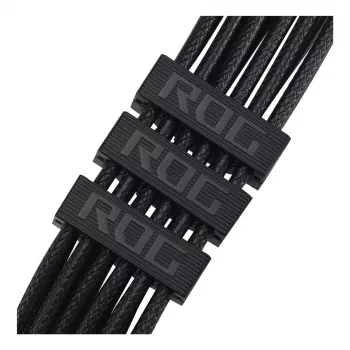 ASUS ROG Equalizer 12V-2x6 PCIe 5.1 / ATX 3.1 GPU Power Cable, 0,75 m, 16 AWG, Schwarz (90YE00BN-B0QA00)