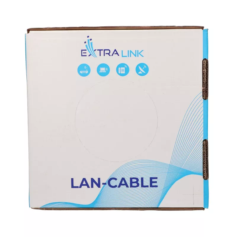 Extralink CAT6A U/UTP Indoor Twisted-Pair-Installationskabel 100 m EX.96655