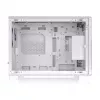 Thermaltake TR200 WS Snow White — Micro-ATX PC-Gehäuse, Mesh mit Echtholz-Frontblende, 1x 120-mm-Lüfter, USB-C, 360-mm-Radiator / 365-mm-GPU-Unterstützung