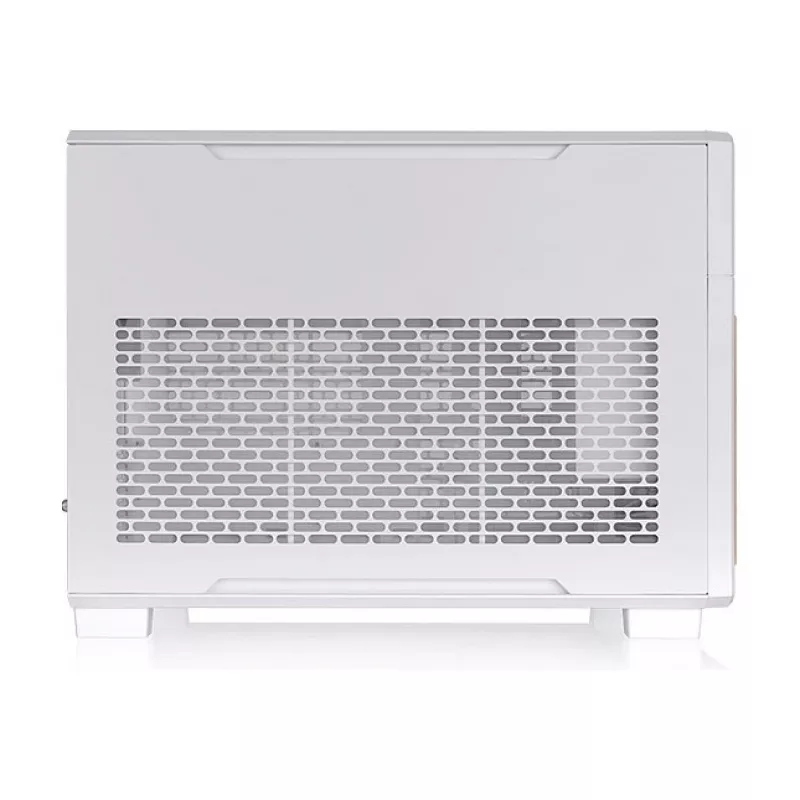 Thermaltake TR200 WS Snow White — Micro-ATX PC-Gehäuse, Mesh mit Echtholz-Frontblende, 1x 120-mm-Lüfter, USB-C, 360-mm-Radiator / 365-mm-GPU-Unterstützung