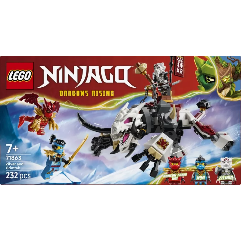 LEGO NINJAGO Zilvar und Grimtak die Drachenbestie 71863