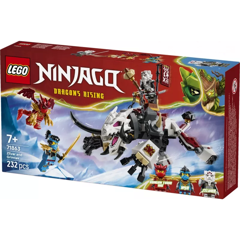 LEGO NINJAGO Zilvar und Grimtak die Drachenbestie 71863