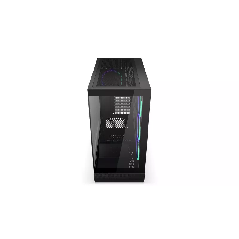 ENDORFY Fishtank 6000 Corona Mid-Tower PC-Gehäuse - Schwarz, Doppeltes Tempered Glass, 4x ARGB-Lüfter, USB-C, E-ATX