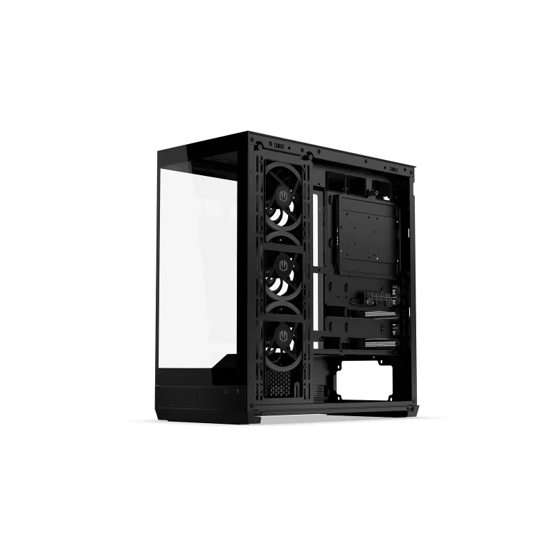 ENDORFY Fishtank 6000 Corona Mid-Tower PC-Gehäuse - Schwarz, Doppeltes Tempered Glass, 4x ARGB-Lüfter, USB-C, E-ATX