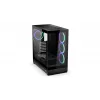 ENDORFY Fishtank 6000 Corona Mid-Tower PC-Gehäuse - Schwarz, Doppeltes Tempered Glass, 4x ARGB-Lüfter, USB-C, E-ATX