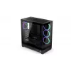 ENDORFY Fishtank 6000 Corona Mid-Tower PC-Gehäuse - Schwarz, Doppeltes Tempered Glass, 4x ARGB-Lüfter, USB-C, E-ATX
