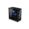 ENDORFY Fishtank 6000 Corona Mid-Tower PC-Gehäuse - Schwarz, Doppeltes Tempered Glass, 4x ARGB-Lüfter, USB-C, E-ATX