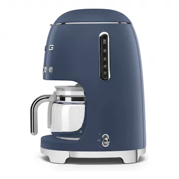 SMEG DCF02NBEU 50's Retro Style Drip Filter Coffee Machine 1.4L 10-Cup Navy Blue