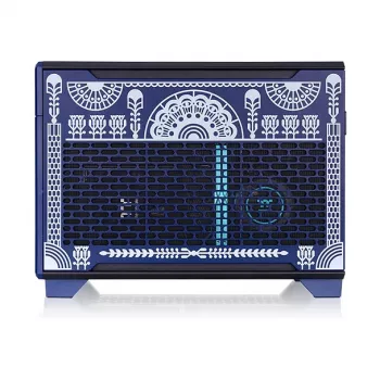 Thermaltake TR100 Koralie Edition Mini-ITX SFF Gehäuse Cobalt Blue - PCIe 4.0 Riser, SFX PSU, 360mm GPU - CA-11A-00SPNN-AR