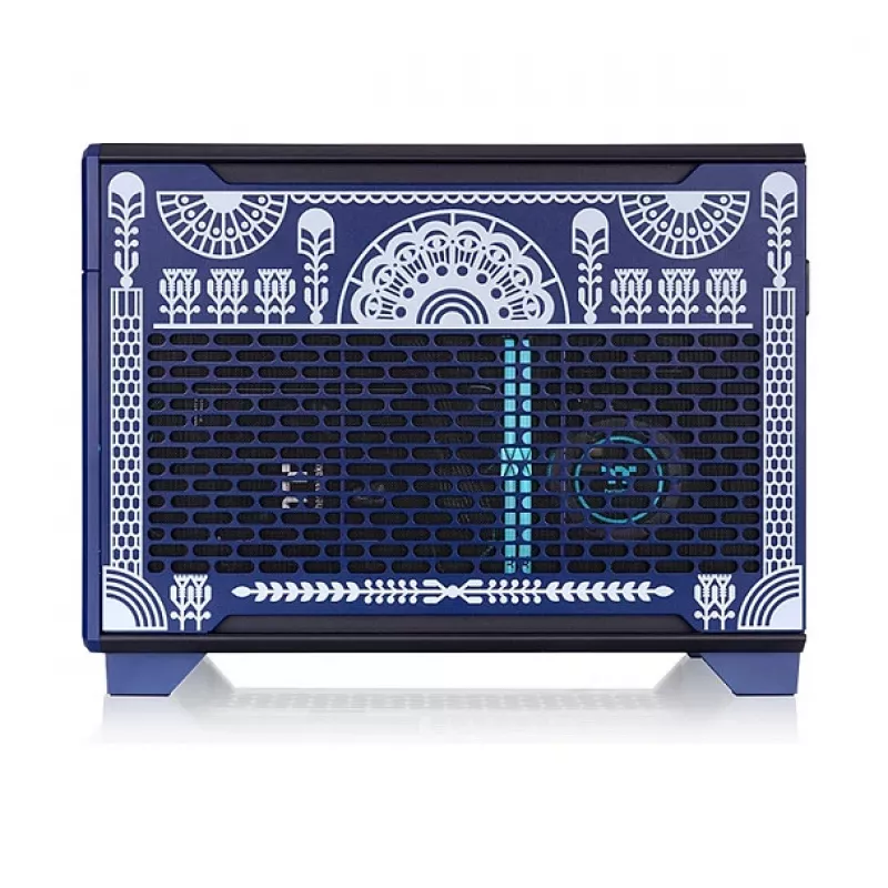 Thermaltake TR100 Koralie Edition Mini-ITX SFF Gehäuse Cobalt Blue - PCIe 4.0 Riser, SFX PSU, 360mm GPU - CA-11A-00SPNN-AR