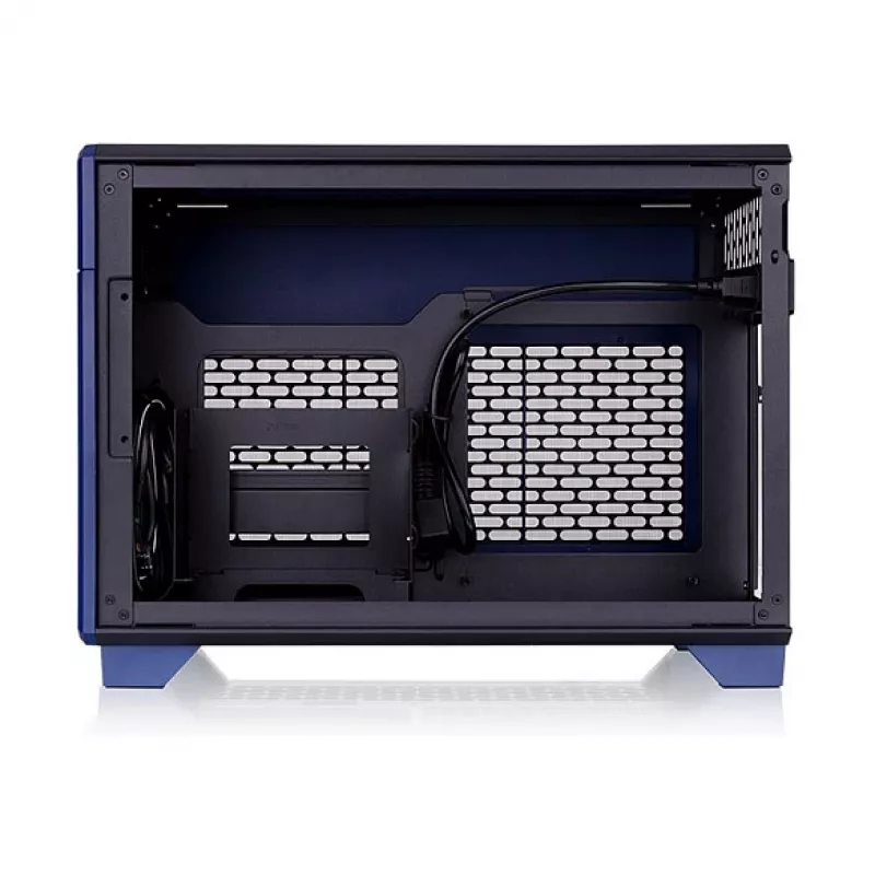 Thermaltake TR100 Koralie Edition Mini-ITX SFF Gehäuse Cobalt Blue - PCIe 4.0 Riser, SFX PSU, 360mm GPU - CA-11A-00SPNN-AR