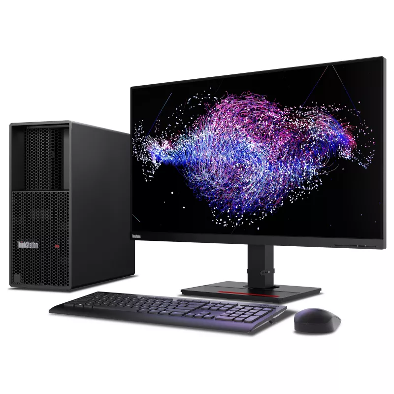 Lenovo ThinkStation P3 Tower Gen 2 Workstation Intel Core Ultra 7 265K, 32GB DDR5, 512GB SSD, NVIDIA RTX PRO 2000 Blackwell 16GB, Windows 11 Pro, Schwarz (30HT00BWGE)