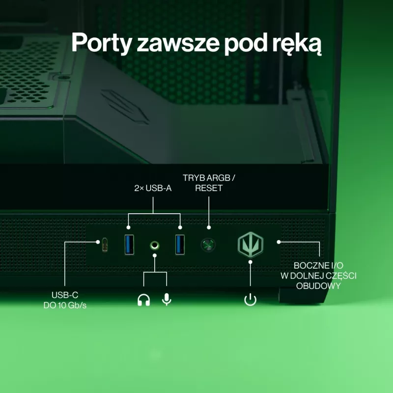 ENDORFY Fishtank 6000 Flex Mid-Tower PC-Gehäuse - Schwarz, doppeltes gehärtetes Glas, USB-C, E-ATX, Back-Connect Ready (keine Lüfter)
