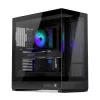 ENDORFY Fishtank 6000 Flex Mid-Tower PC-Gehäuse - Schwarz, doppeltes gehärtetes Glas, USB-C, E-ATX, Back-Connect Ready (keine Lüfter)