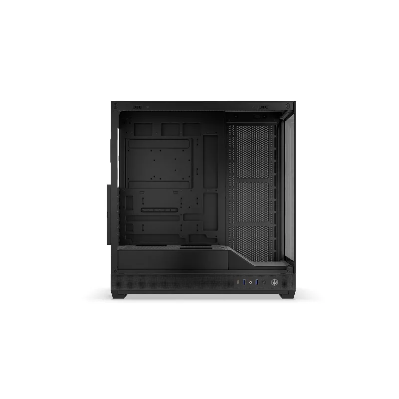 ENDORFY Fishtank 6000 Flex Mid-Tower PC-Gehäuse - Schwarz, doppeltes gehärtetes Glas, USB-C, E-ATX, Back-Connect Ready (keine Lüfter)