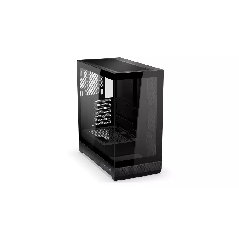 ENDORFY Fishtank 6000 Flex Mid-Tower PC-Gehäuse - Schwarz, doppeltes gehärtetes Glas, USB-C, E-ATX, Back-Connect Ready (keine Lüfter)