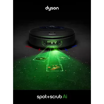 Dyson Spot+Scrub Ai Nass- und Trockensaugroboter 586183-01 Schwarz