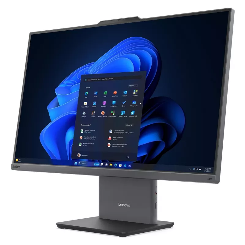Lenovo ThinkCentre neo 50a 27 Gen 6 13QF000HGE All-in-One PC, Intel Core Ultra 5 226V, 16GB LPDDR5x, 512GB SSD, 27 Zoll FHD IPS, Windows 11 Pro, Luna Grey