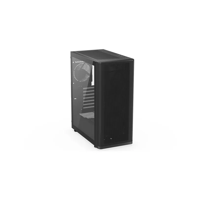ENDORFY Ventum 400 Air ATX PC-Gehäuse - Schwarz, gehärtetes Glas, 4x Stratus 120 PWM-Lüfter, USB-C