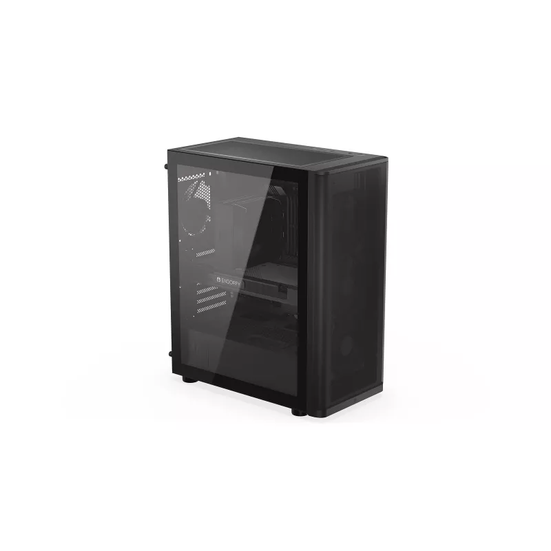 ENDORFY Ventum 400 Air ATX PC-Gehäuse - Schwarz, gehärtetes Glas, 4x Stratus 120 PWM-Lüfter, USB-C