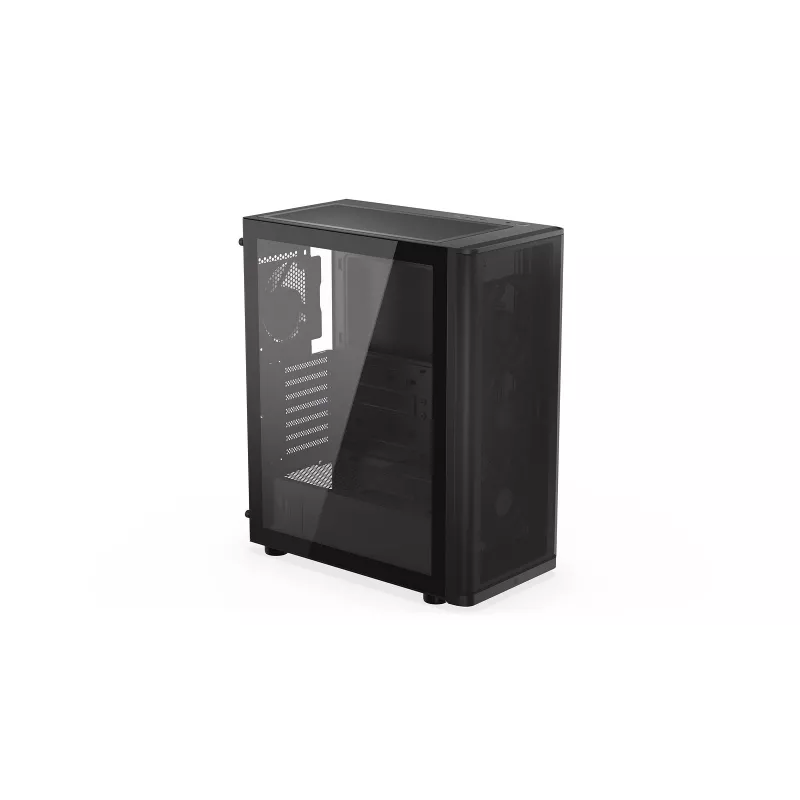 ENDORFY Ventum 400 Air ATX PC-Gehäuse - Schwarz, gehärtetes Glas, 4x Stratus 120 PWM-Lüfter, USB-C
