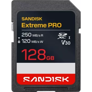 SanDisk Extreme PRO SDXC UHS-I 128GB Speicherkarte 250MB/s V30 U3
