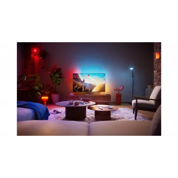 Philips 43PUS8001/12 43-Zoll (108 cm) 4K Ultra HD LED Ambilight Smart TV, 3840x2160, Titan OS, Dolby Atmos, HDR10+, Schwarz