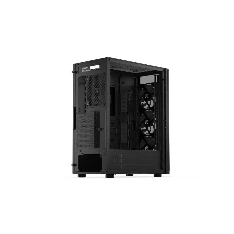 ENDORFY Ventum 400 ARGB ATX PC-Gehäuse - Schwarz, gehärtetes Glas, 4x Stratus 120 PWM ARGB Lüfter, ARGB & PWM Controller, USB-C