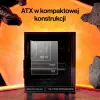 ENDORFY Ventum 400 ARGB ATX PC-Gehäuse - Schwarz, gehärtetes Glas, 4x Stratus 120 PWM ARGB Lüfter, ARGB & PWM Controller, USB-C