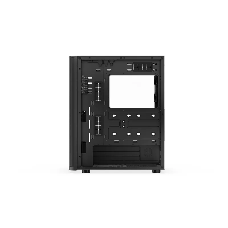 ENDORFY Ventum 400 ARGB ATX PC-Gehäuse - Schwarz, gehärtetes Glas, 4x Stratus 120 PWM ARGB Lüfter, ARGB & PWM Controller, USB-C