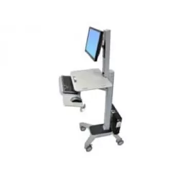 Ergotron WorkFit C-Mod Single LD Sit-Stand Workstation Cart 24-198-055 bis 27 Zoll