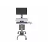Ergotron WorkFit C-Mod Single LD Sit-Stand Workstation Cart 24-198-055 bis 27 Zoll